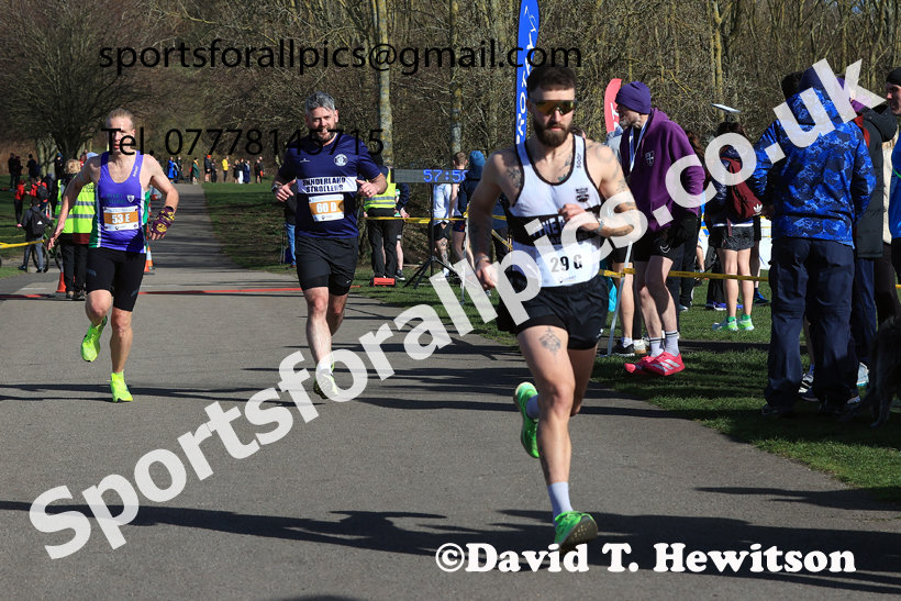Senior Mens 2026 NECAA Royal Signals Road Relays, Hetton Lyons Country Park, Hetton le Hole. Photo: David T. Hewitson/Sports for All Pics